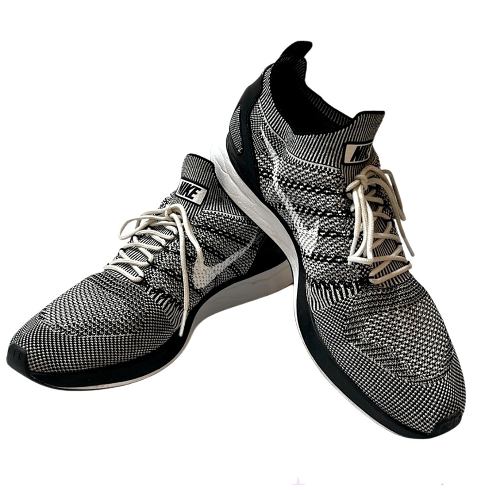 Nike Air Zoom Mariah Flyknit Racer 'Oreo'Slip-on Women’s 12 Black White